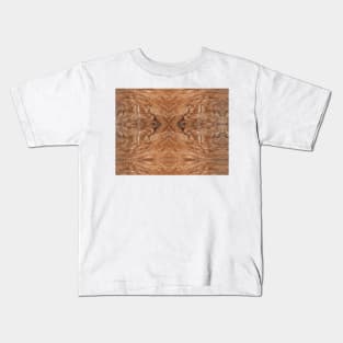 Minimalist Weathered Wooden Surface Kids T-Shirt